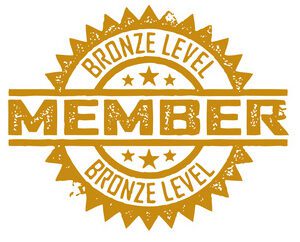 Bronze Level Member badge with a star design.